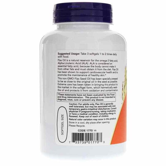 Flax Oil 1000 Mg, NOW
